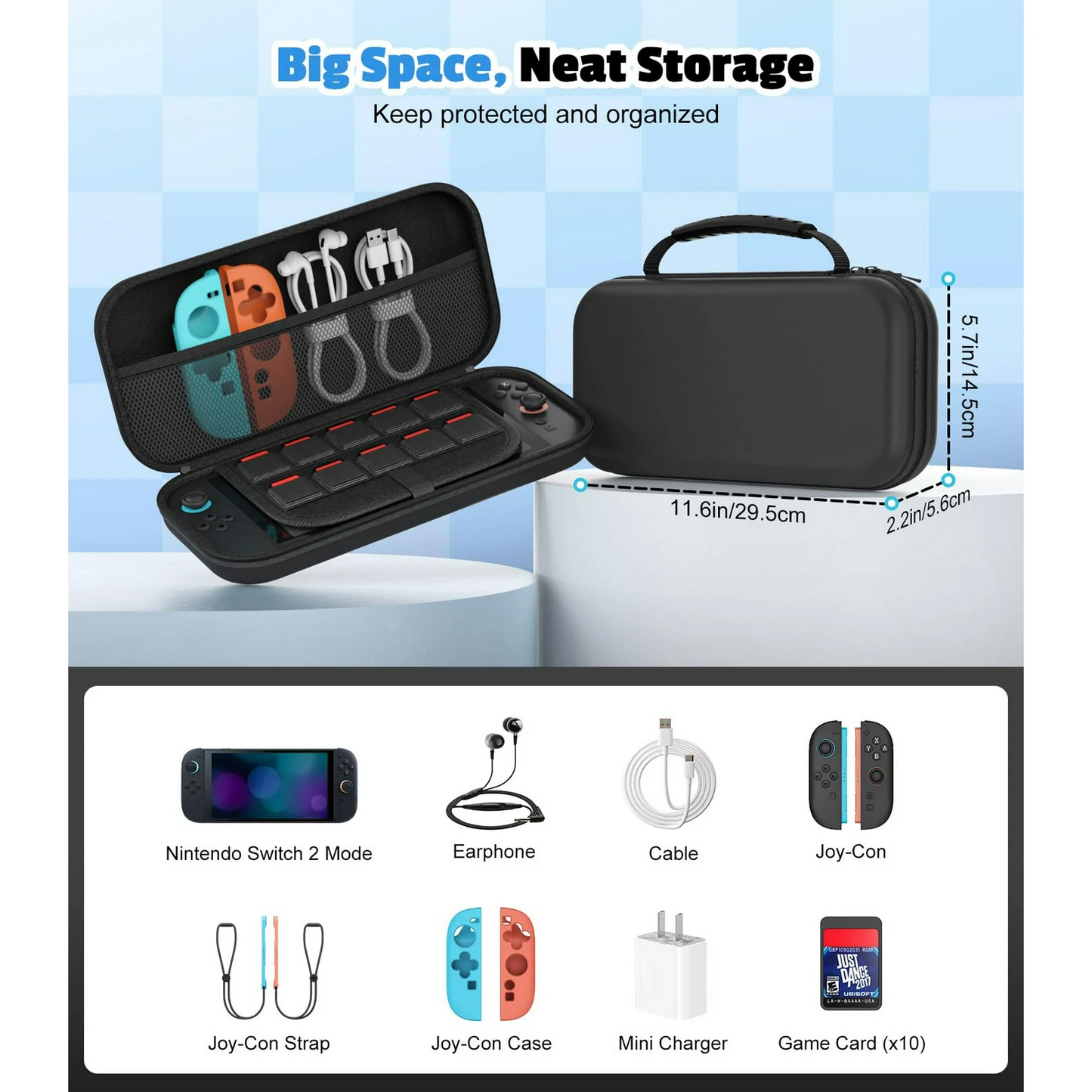 Switch Carrying Case for Nintendo Switch 2