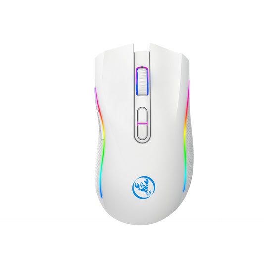 Hexamurby Wireless Gaming Mouse T69,White