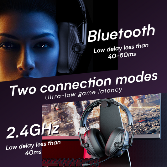 UHM G2000 Wireless Gaming Headset, Black