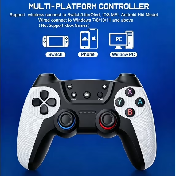 ERFKJE Switch Pro Controller for N-Switch Controller/Switch Lite/OLED,Wireless Switch Controllers with Programmable,TURBO/Wakeup SW615-W