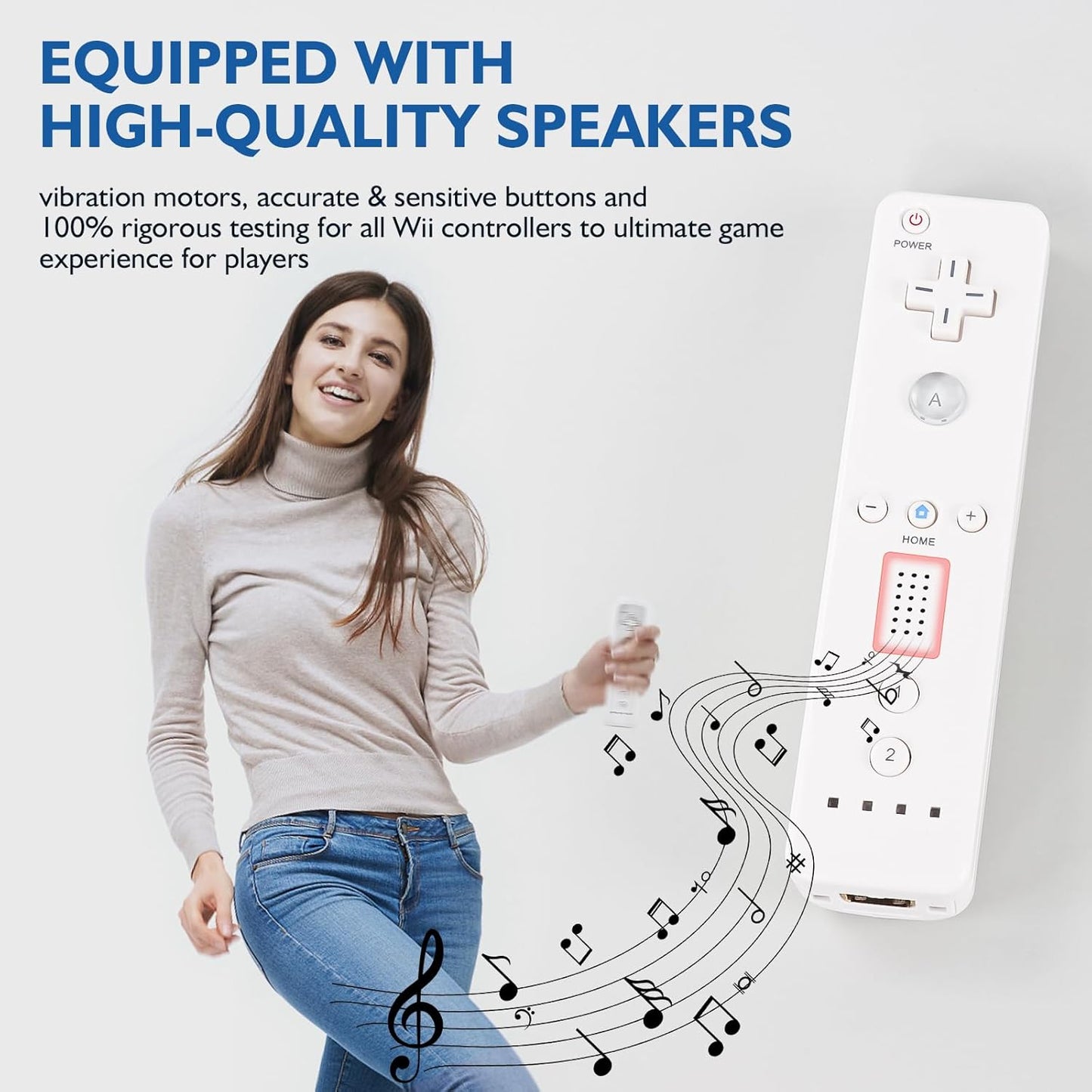 UHM Wii Remote Controller Compatiable with Nintendo Wii/Wii U