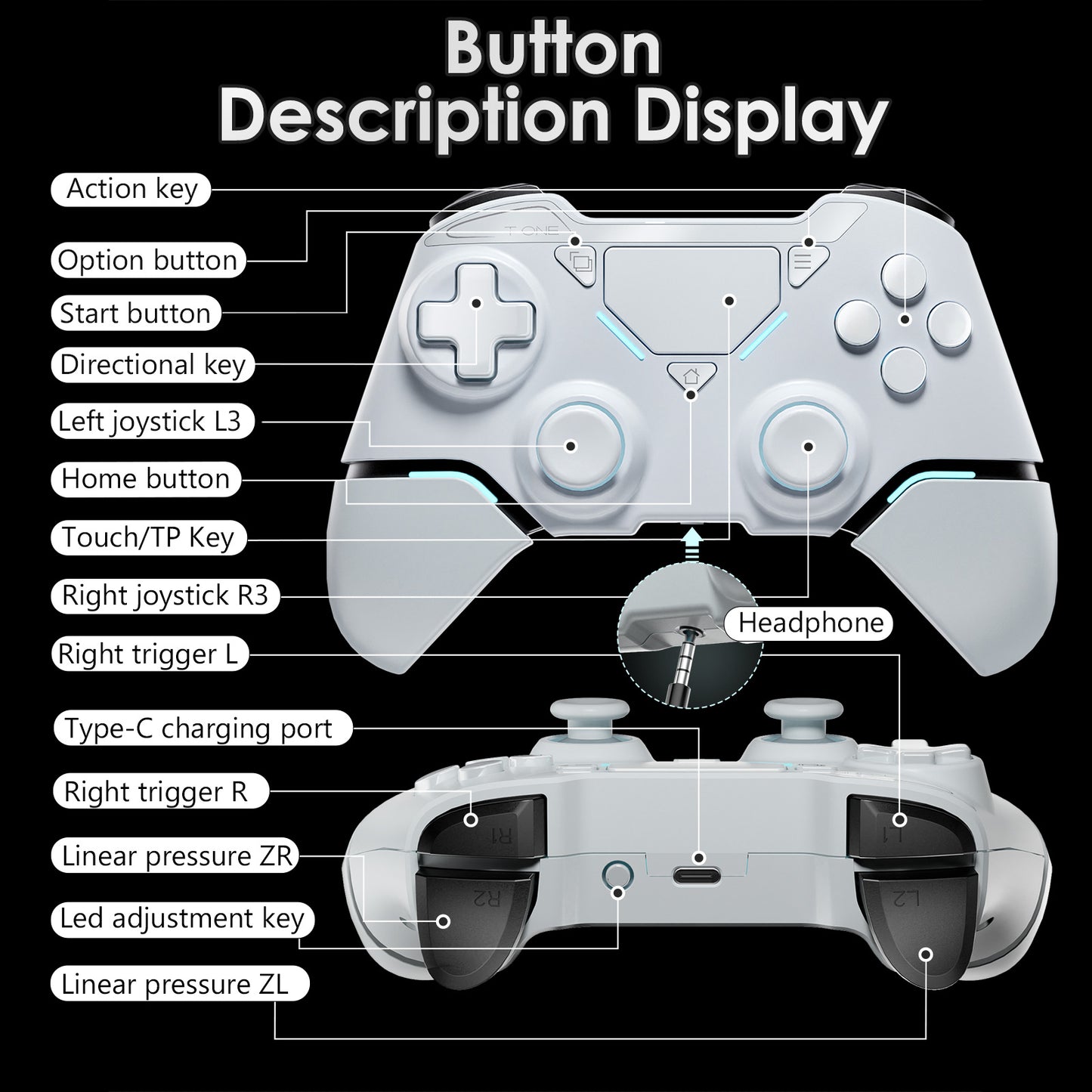 UHM T1b PS4 Controller