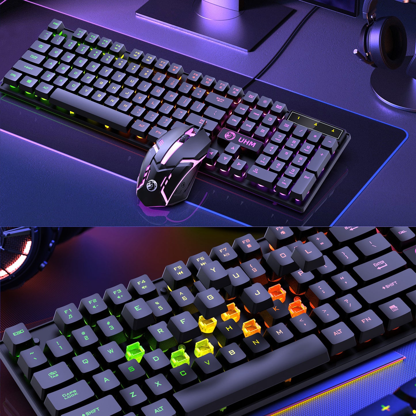 RCY UGK100 Wired Keyboard and Mouse Combo