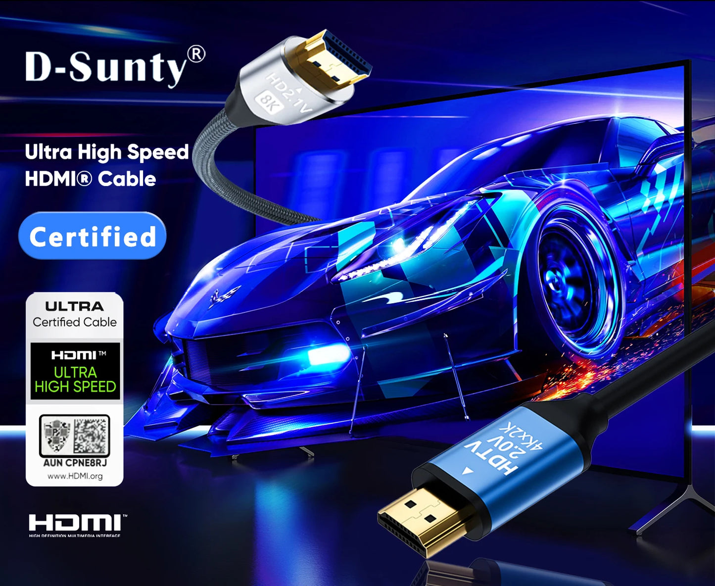 RCY 8K HDMI Cable HDMI 2.1 Cable
