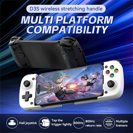 RCY Mobile Phone Controller With Expandable Game Controller,D3S White