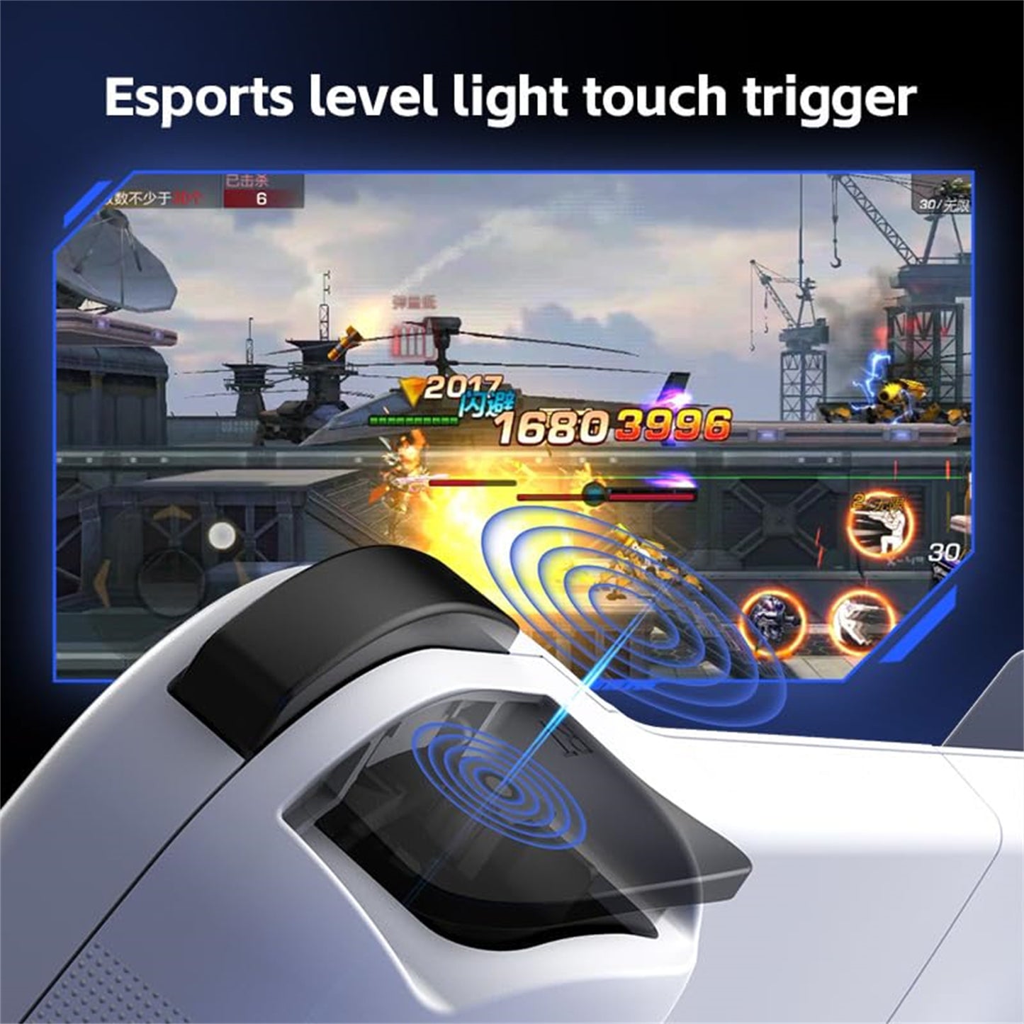 RCY Mobile Phone Controller With Expandable Game Controller,D3S White