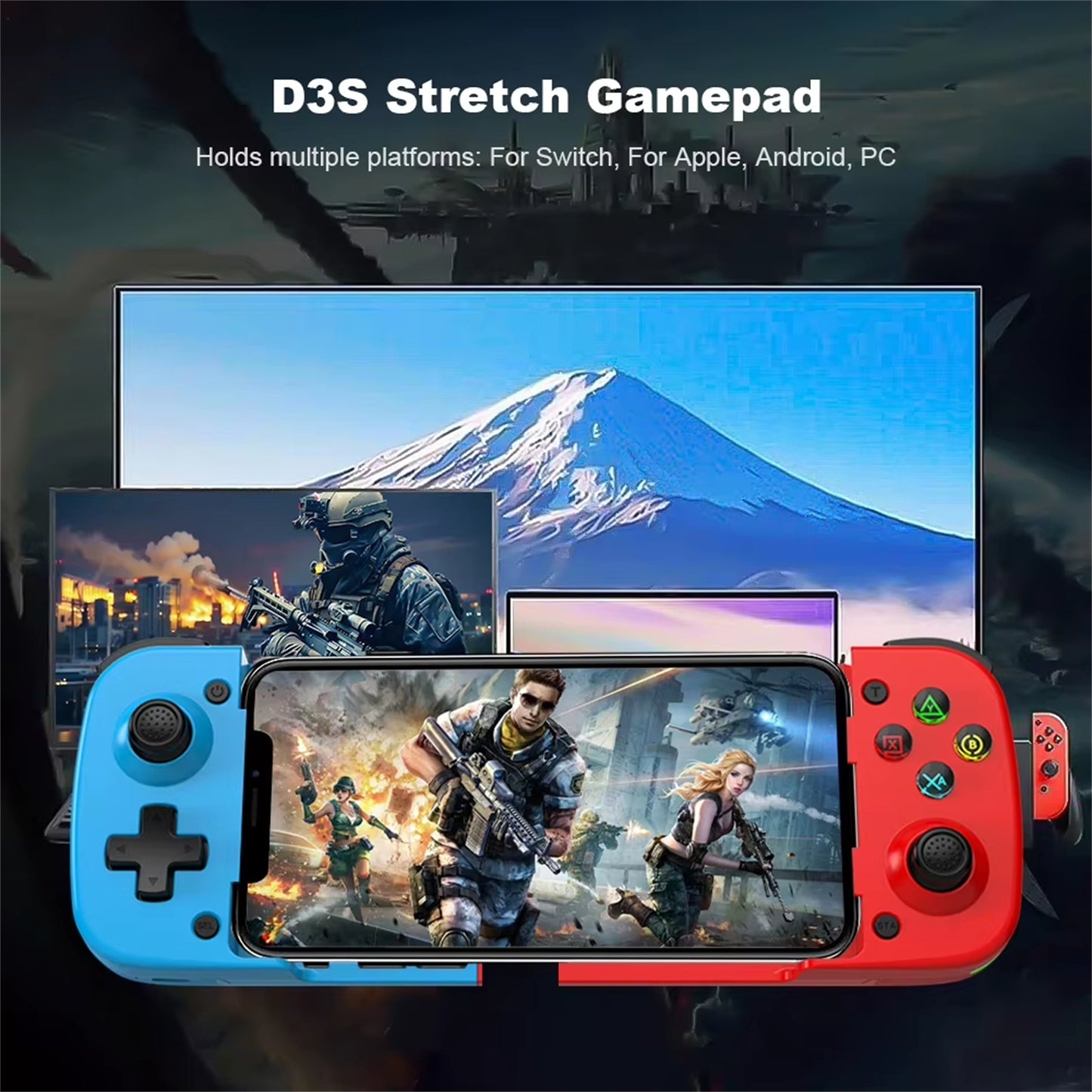 UHM Wireless Stretchable Game Controller, D3S BR