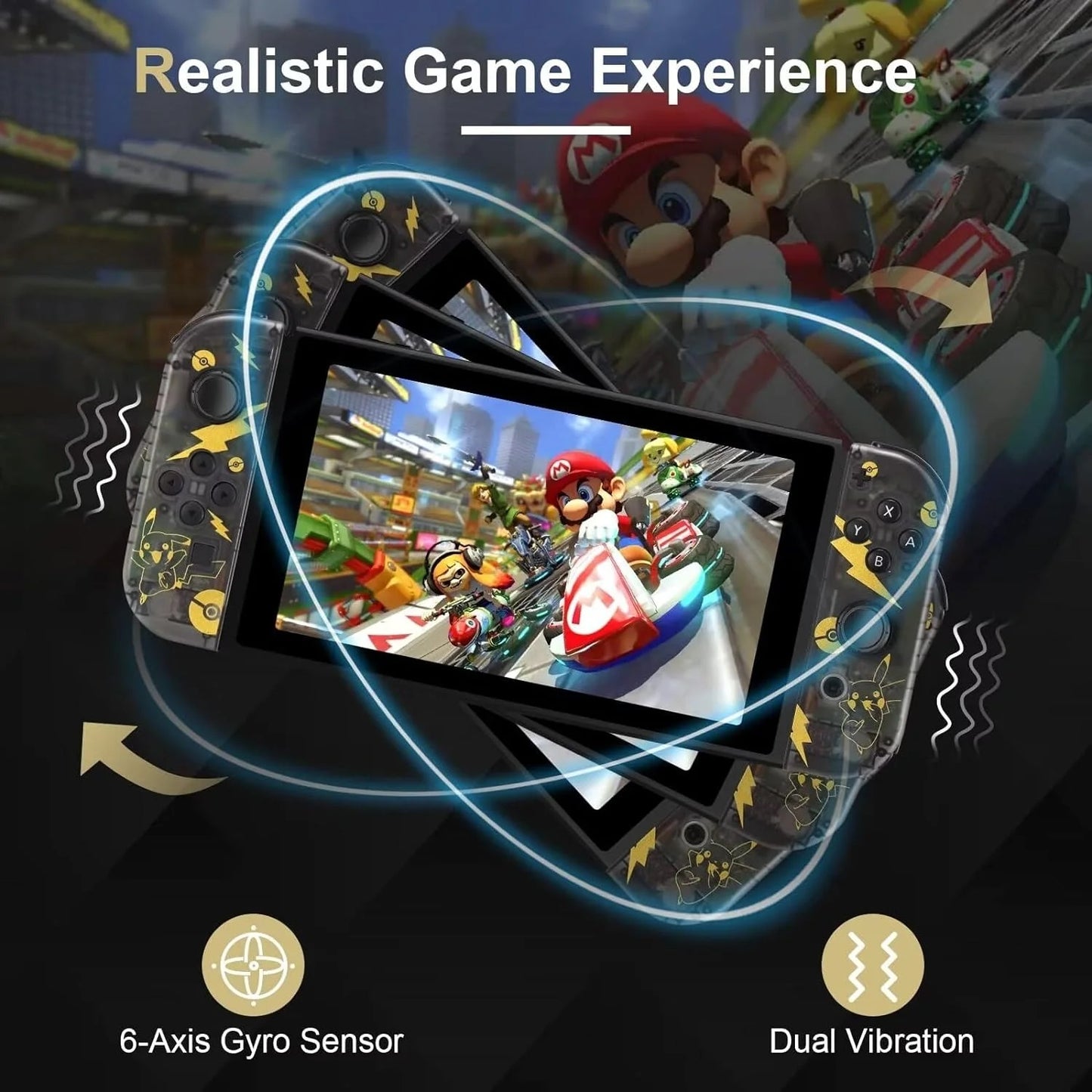 UHM Switch Controller for Nintendo Switch,Joypad Controllers ,Pikachu