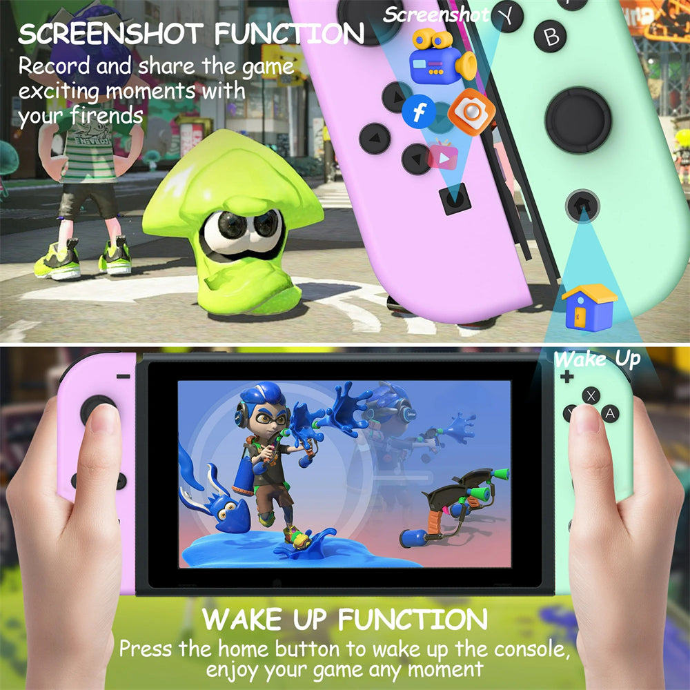 SZC JoyPad for Nintendo Switch Controller,Purple Green