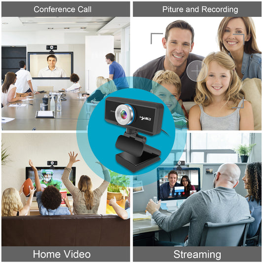 RCY 1080P Webcam with Microphone,S4
