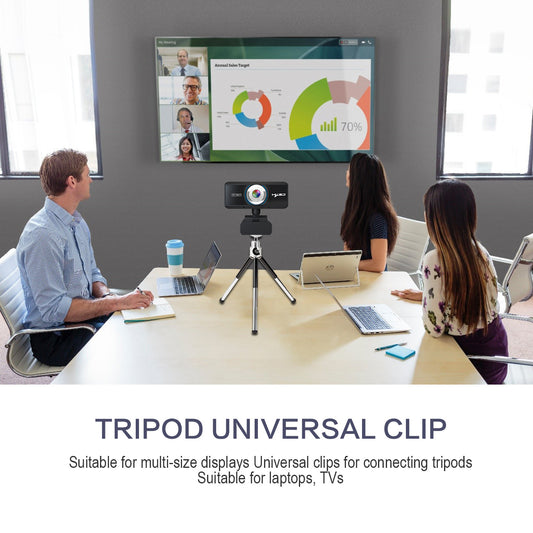 UHM 2K 1080P Webcam for PC,Black