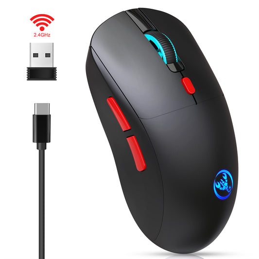 RCY T20 Wireless Gaming Mouse,2.4G,Black