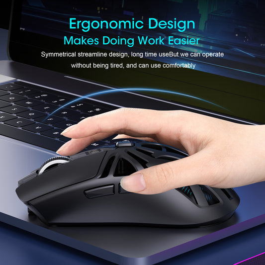 UHM Wireless Gaming Mouse,T400 Black