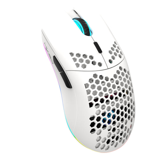 Hexamurby T66 2.4G Ultralight Wireless Gaming Mouse White