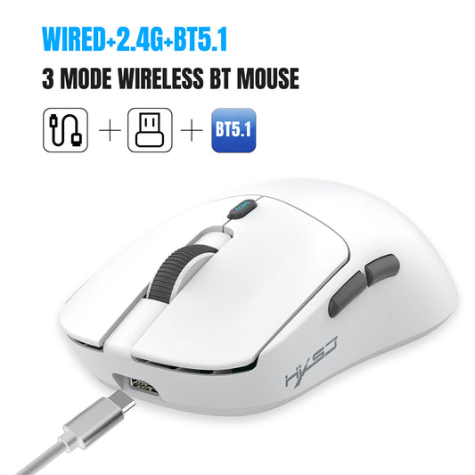 Hexamurby T68 White Wireless Gaming Mouse