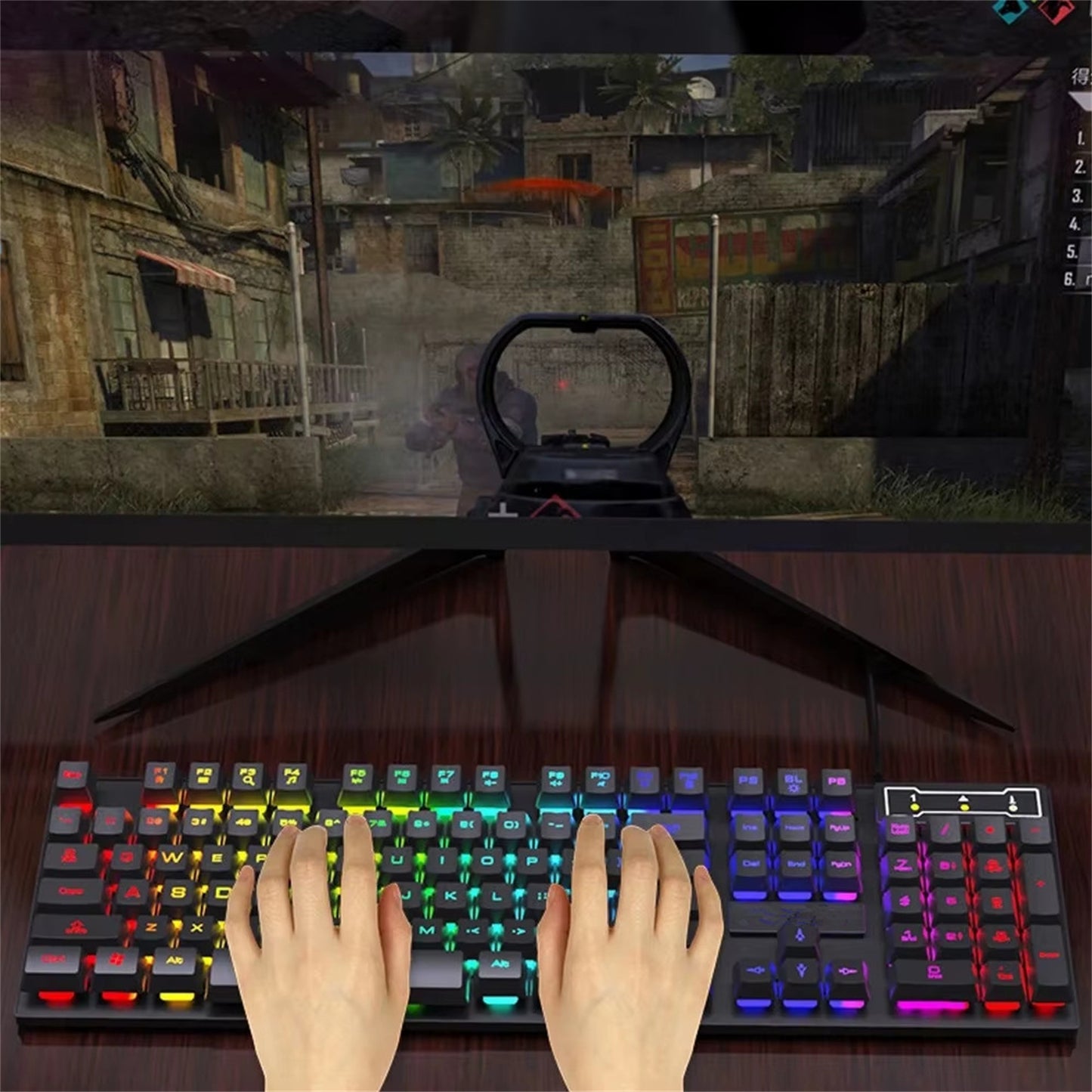 UHM Wired Gaming Keyboard & Mouse Combo UK100