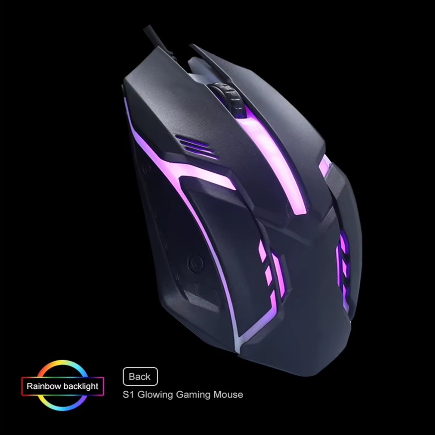RCY Wired Gaming Keyboard and Mouse Combo 104Keys