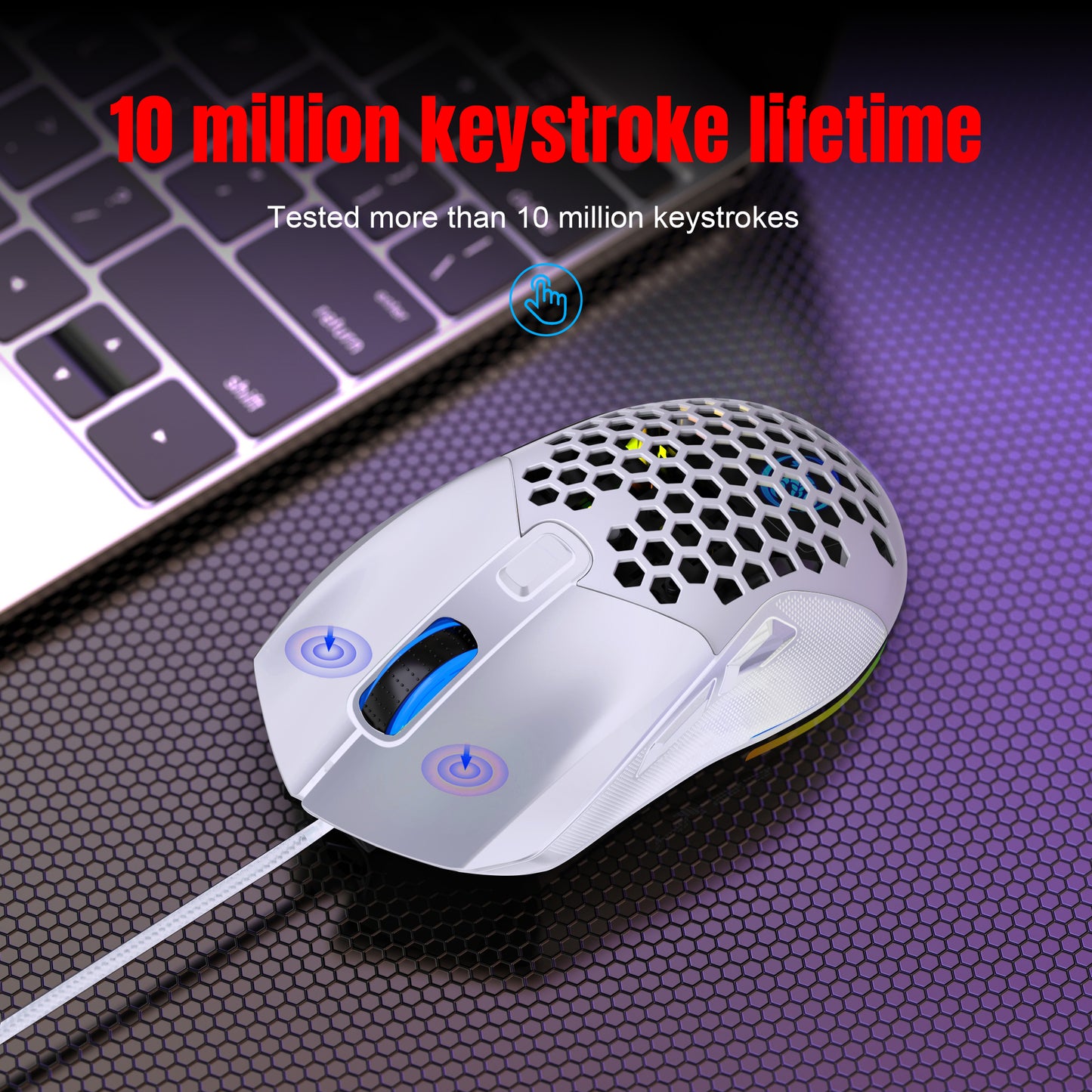 UHM X300 Gaming Mouse White