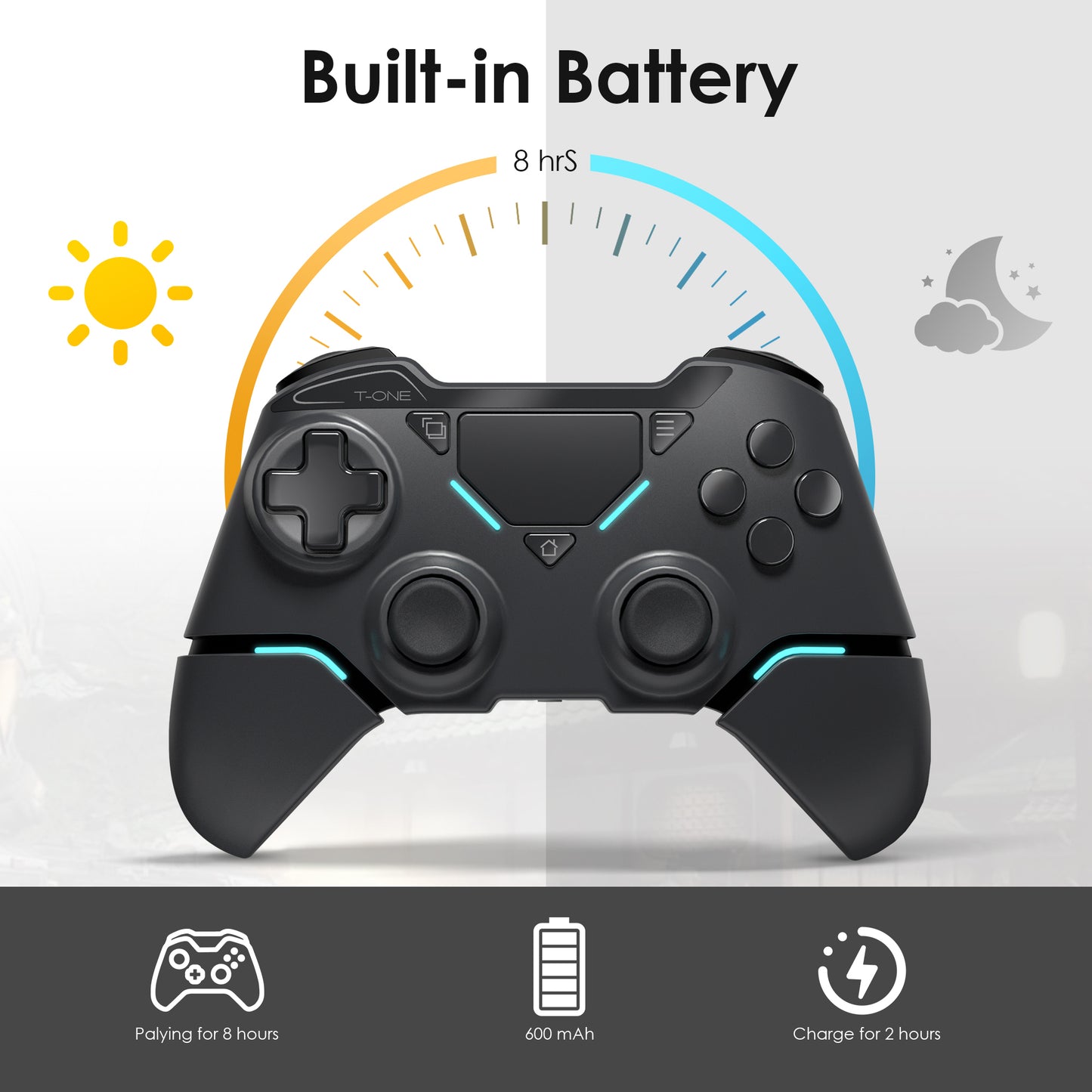 UHM T1b PS4 Controller-Black