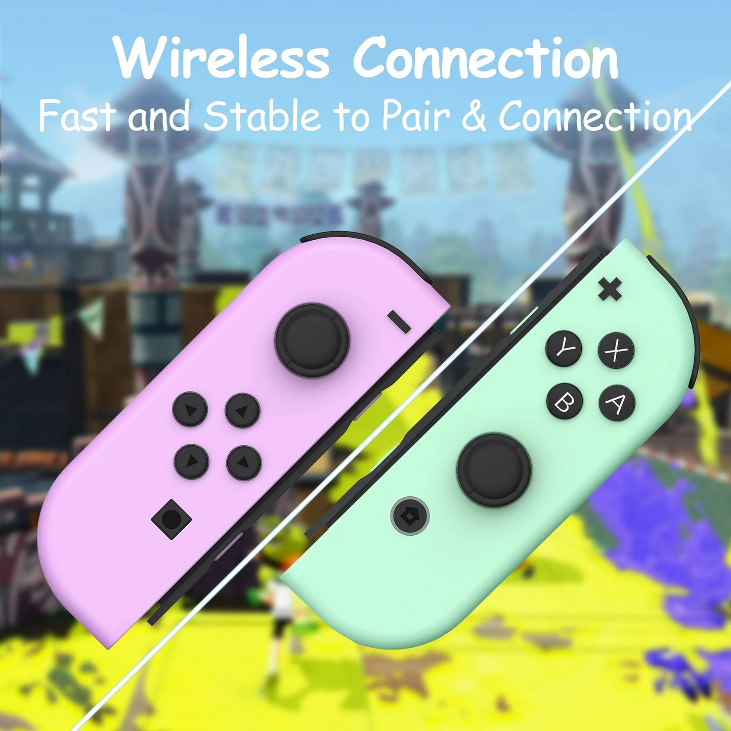 RCY Joy Con Controller for Nintendo Switch,Switch Joypad Controller, Purple Green