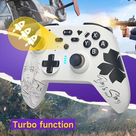 ERFKJE Switch Pro Controller for N-Switch Controller/Switch Lite/OLED, Wireless Switch Controllers with Joystick,Programmable,TURBO/Wakeup
