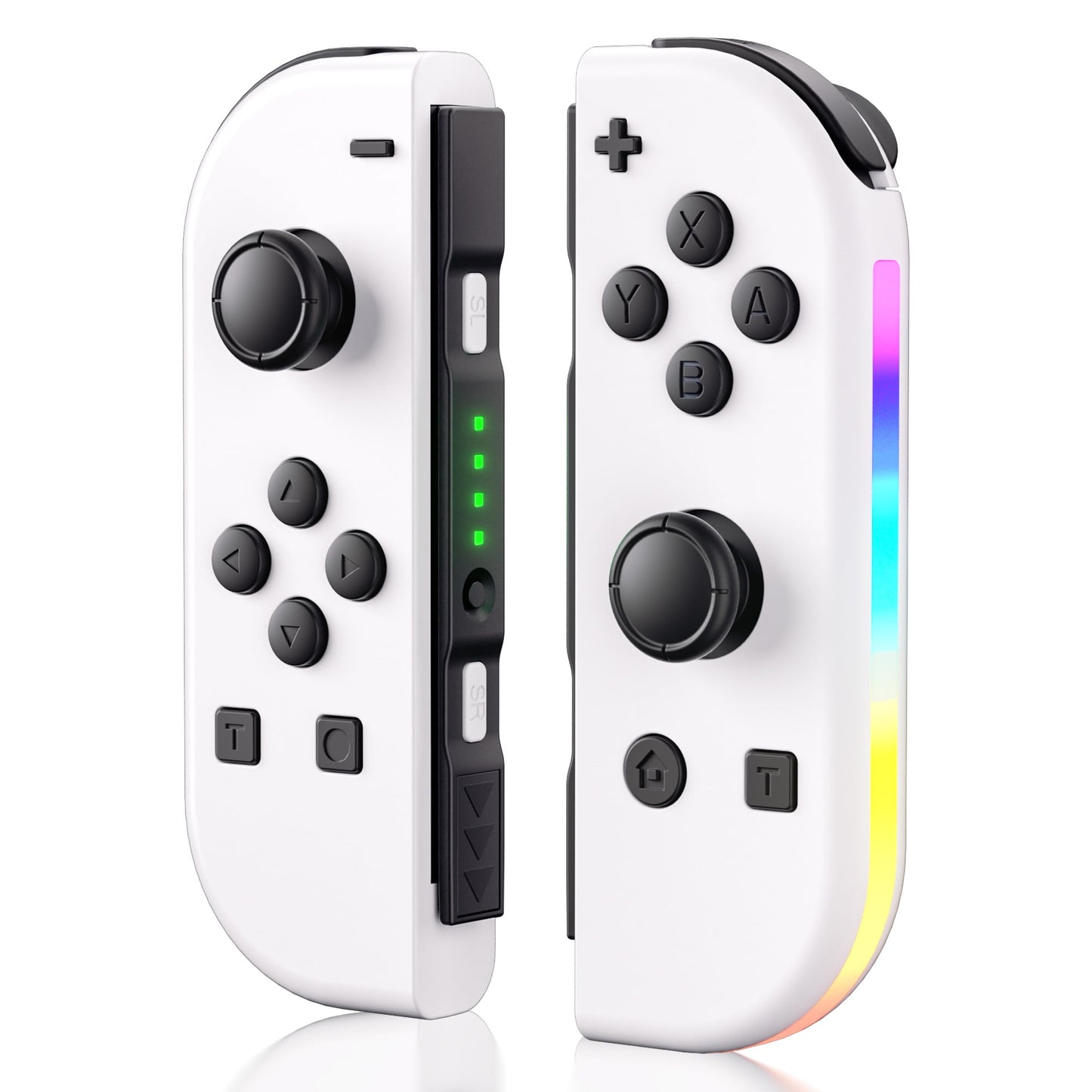 Wireless Controller for N-Switch,L/R Controllers Support Dual Vibration/Motion Control/Wake-up Function,Purple Yellow