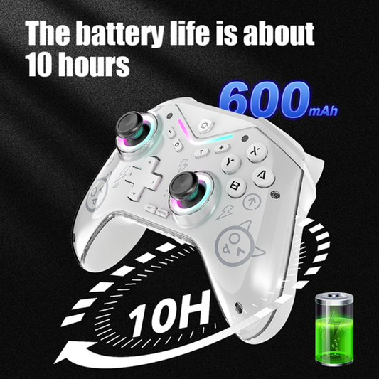 ERFKJE Wireless Switch Controller for N-Switch/Steam/IOS/Android,Switch Pro Controller with Hall Joysticks and Hall Triggers,Magnetic Surface Shell&Lightweight Mechanical Button Control SW619