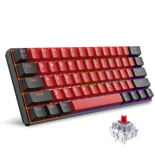 UHM V900 Gaming Keyboard,Black Red