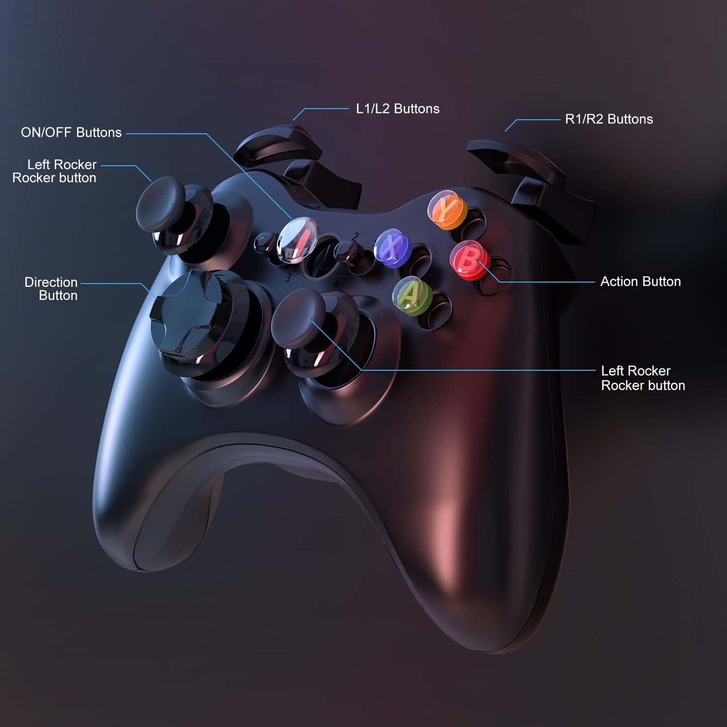 UHM Xbox 360 Wireless Controller 2.4G Wireless