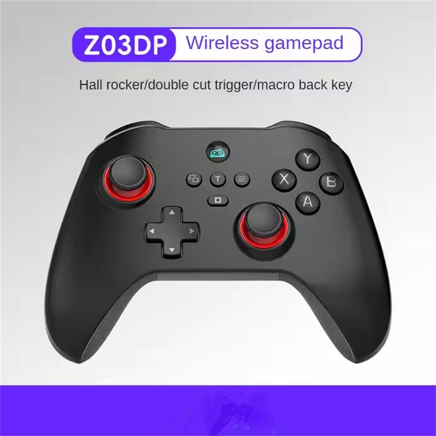 RCY Wireless PC Game Controller for PC,Z03DP Black