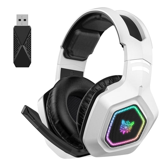 RCY Wireless Gaming Headset for PS5/PS4/PC Laptop,B100 White