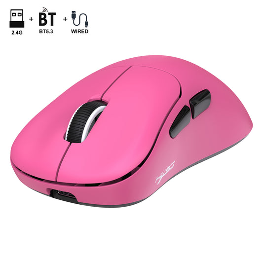 UVQYC Wireless Gaming Mouse With 57g Lightweight Design,10000DPI-Pink