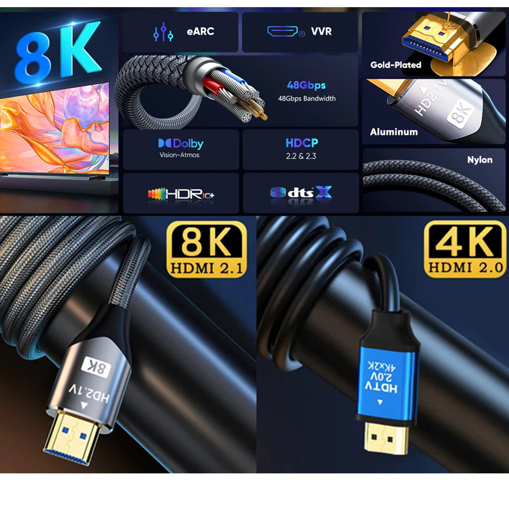 RCY 8K HDMI Cable HDMI 2.1 Cable