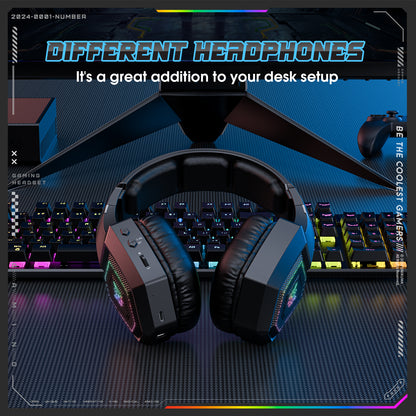 UHM Wireless Gaming Headset for PC/PS4/PS5/ Nintendo Switch,GT806,Black