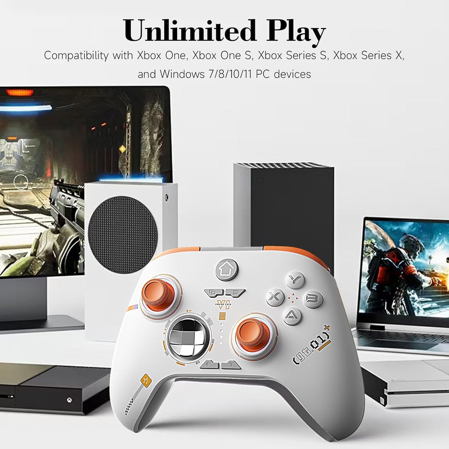 UHM Wireless Xbox One Controller HX1 White