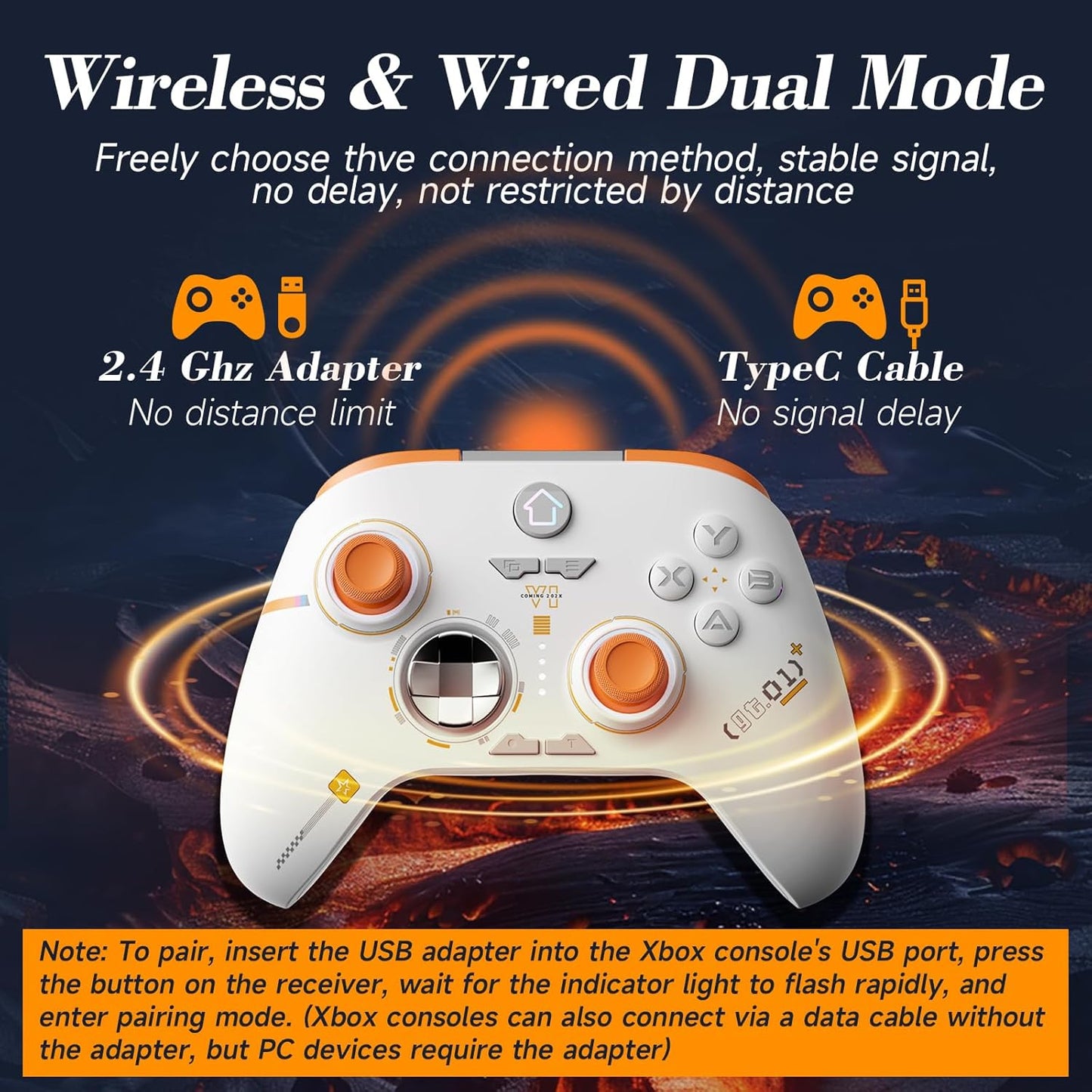 UHM Wireless Xbox One Controller HX1 White