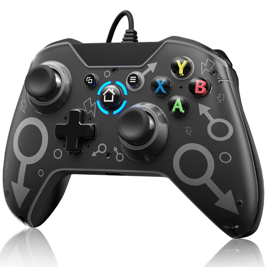 Hugbmetry X360 Wired Controller for Xbox 360/ 360 Slim/ PC Windows 8/10/11 Gamepad