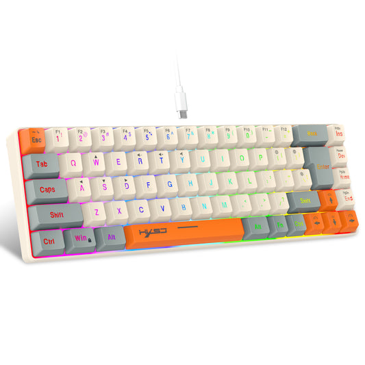 UHM 68 Keys Gaming Keyboard,Three Color