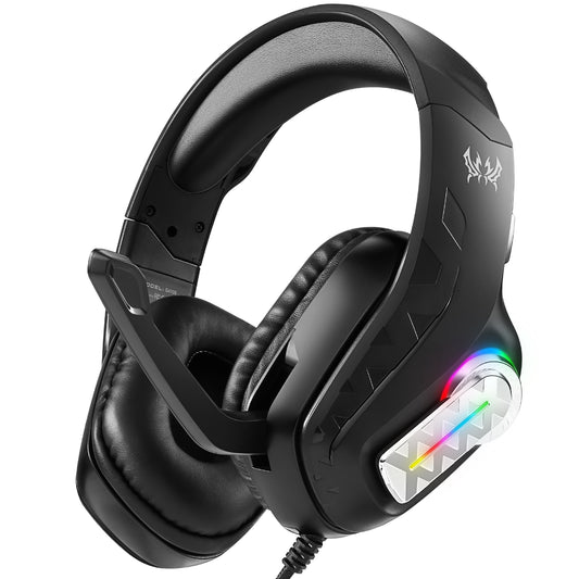 UVQYC Stereo Gaming Headset Wired for PC PS4 PS5 Xbox, Over Ear Headphones