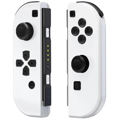 Wireless Joypad Controller for Nintendo Switch, L/R Controllers with LED Support Dual Vibration/Motion Control/Wake-up Function,White