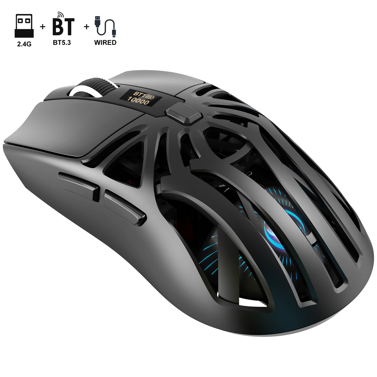 UHM Wireless Gaming Mouse,T400 Black