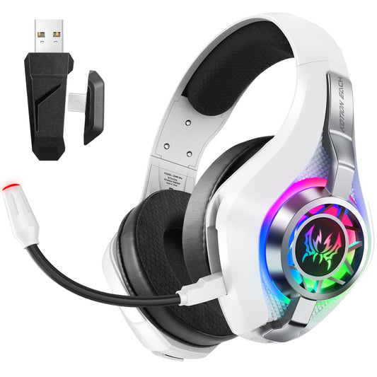 UHM Wireless Gaming Headsets for PS5/PS4, GS400 White