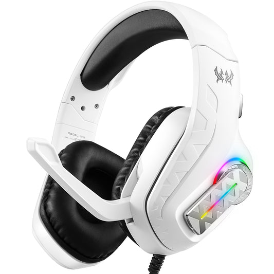 UVQYC Stereo Gaming Headset Wired for PC PS4 PS5 Xbox, Over Ear Headphones