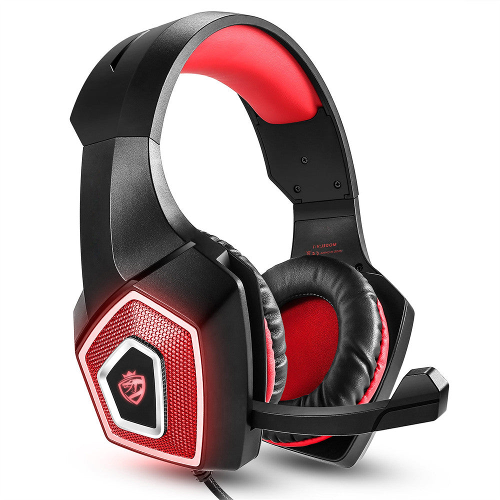 UHM V1 Red Wired Over Ear Headset-S