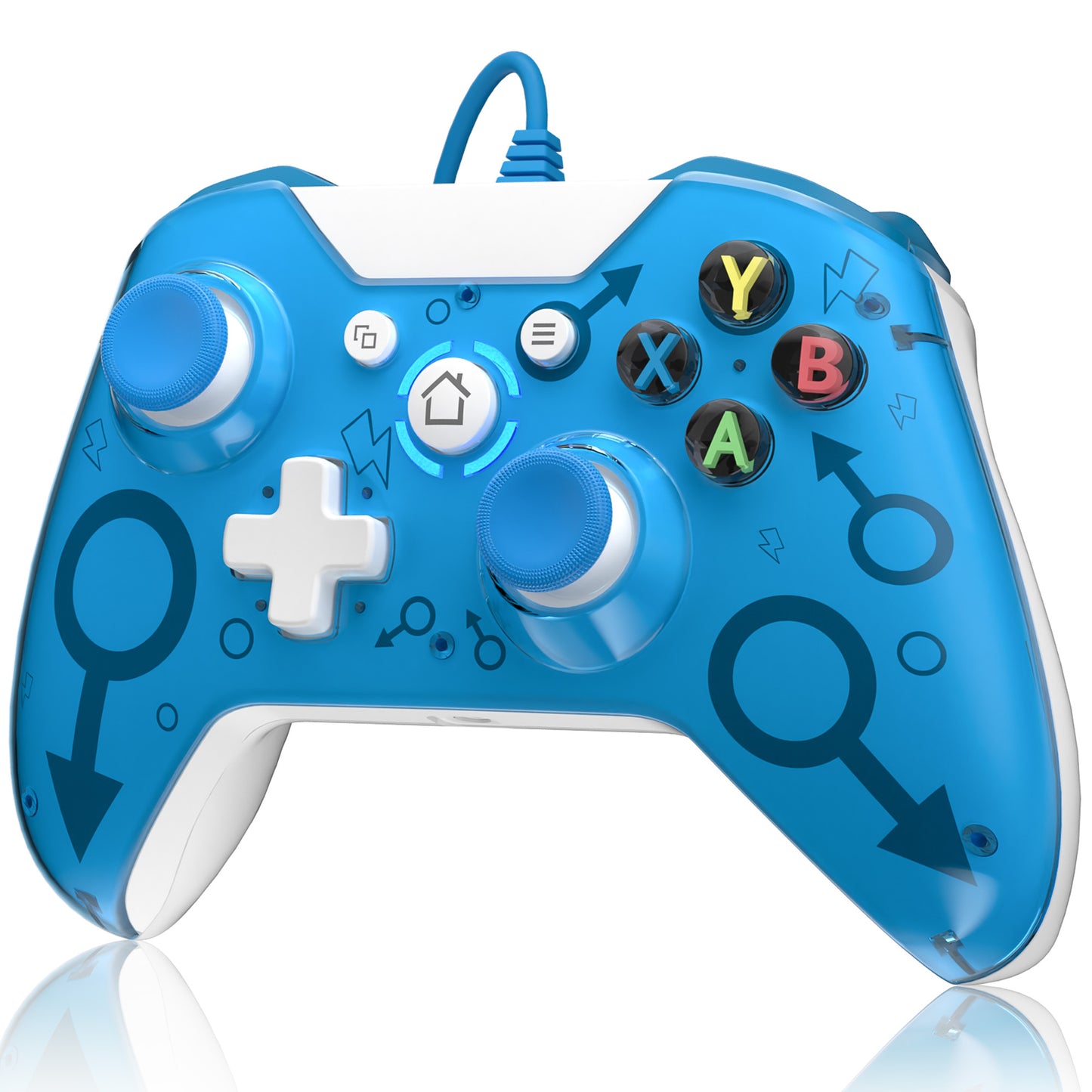 Wired Xbox 360 Controller Gamepad Joystick Compatible with Xbox 360/360 Slim /PC/ Windows 8 10 11