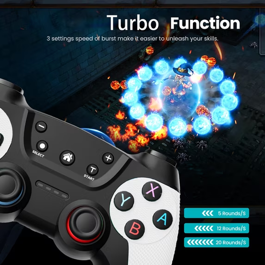 ERFKJE  Switch Pro Controller for N-Switch Controller/Switch Lite/OLED,Wireless Switch Controllers with Programmable,TURBO/Wakeup SW615-W