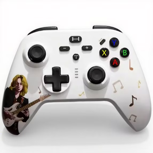 UHM Switch Pro Controller for Nintendo N2S-Music-White