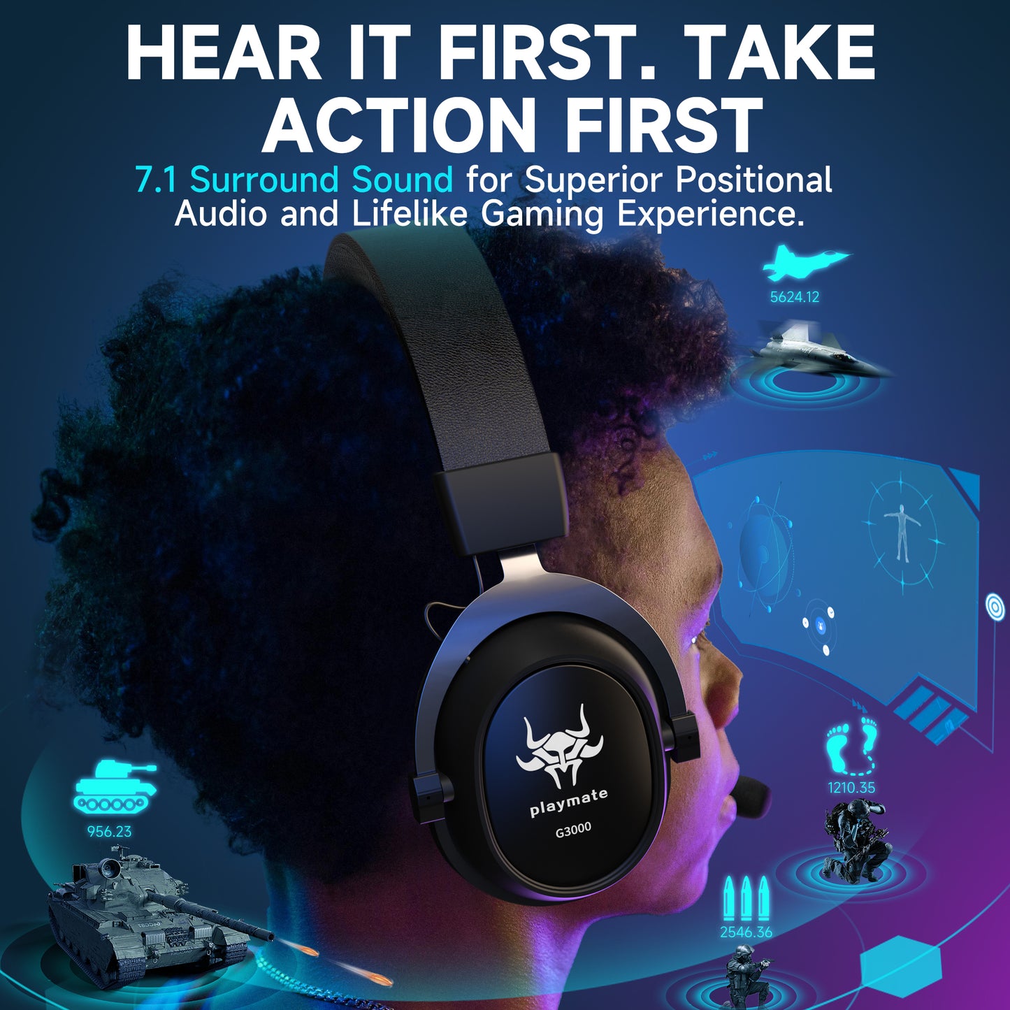 UHM G3000 Wireless Gaming Headset