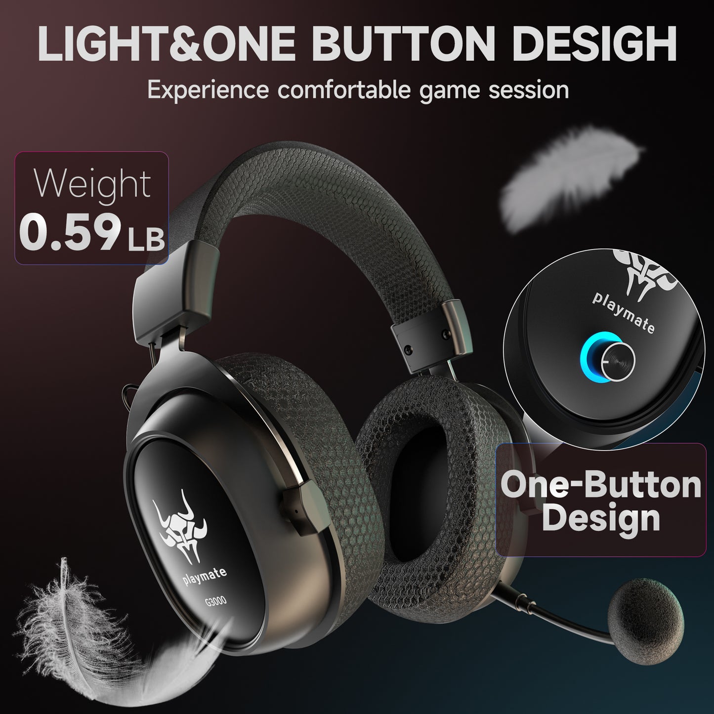 UHM G3000 Wireless Gaming Headset