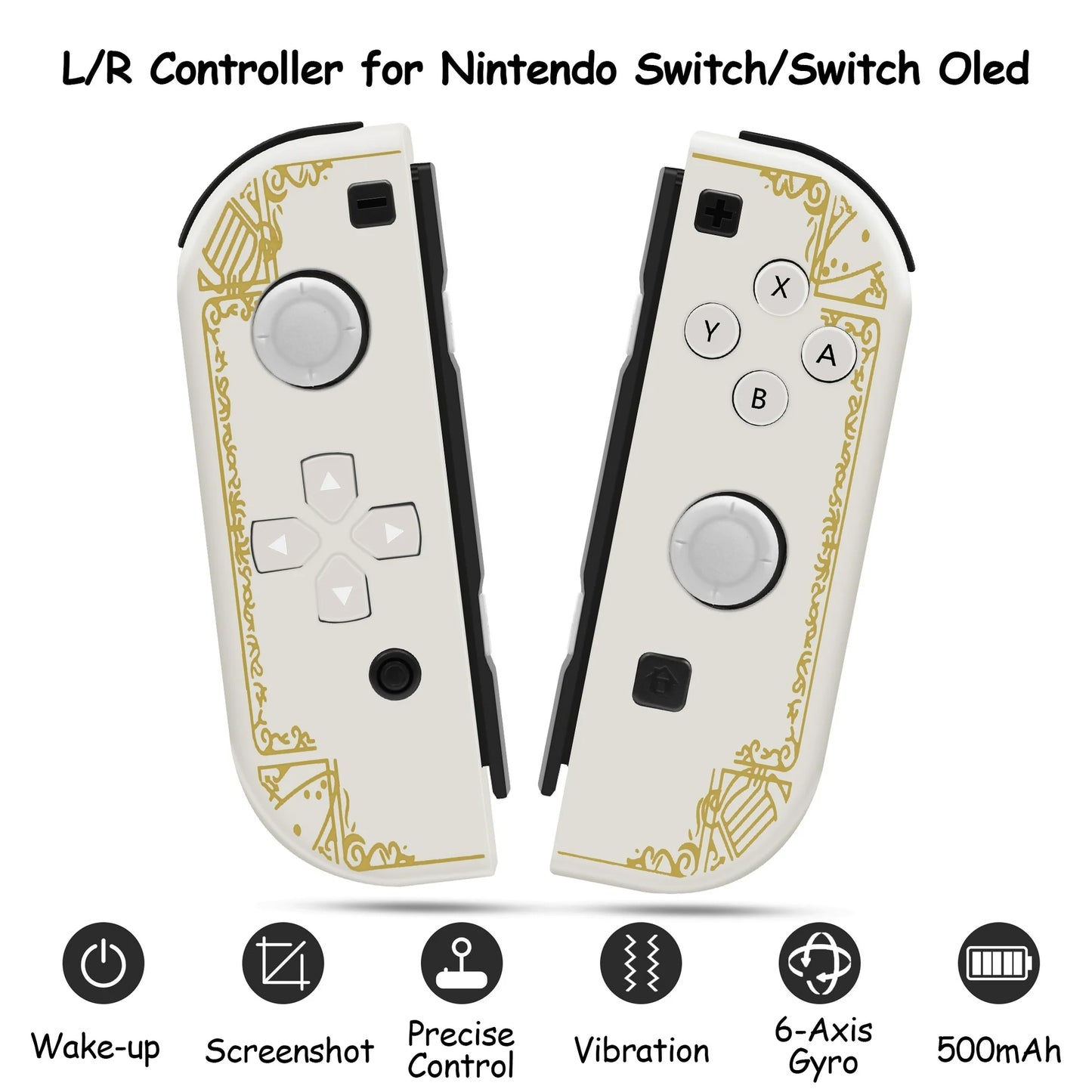 Game Controller for Nintendo Switch, White GWZL